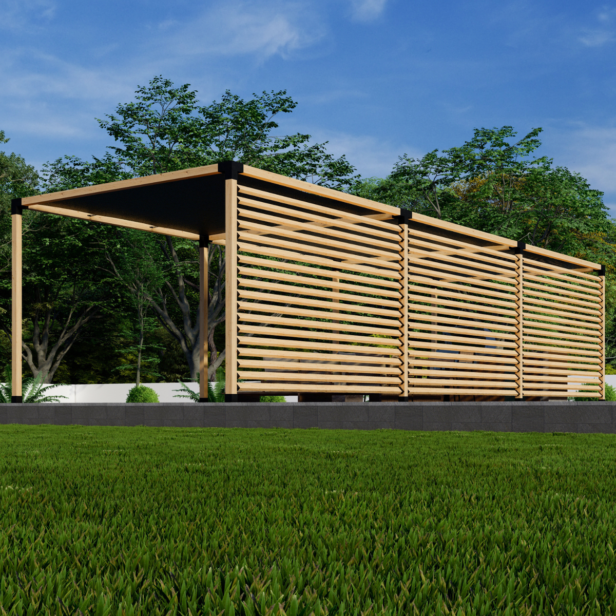 Kit DIY pour construire une pergola optimisée pour l’ombrage