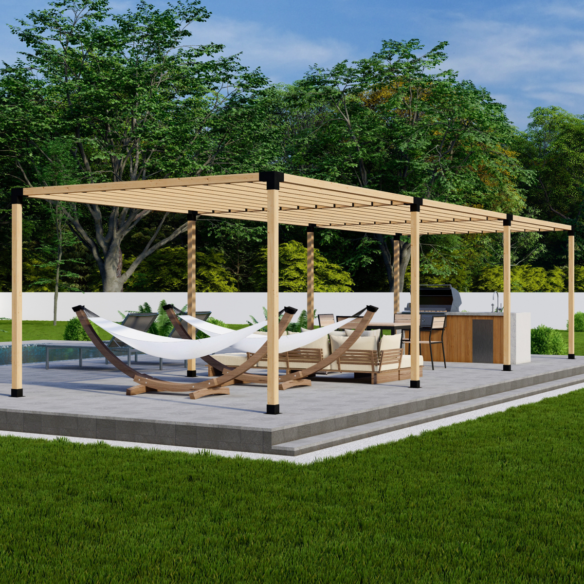 Kit de supports de solives pour pergola