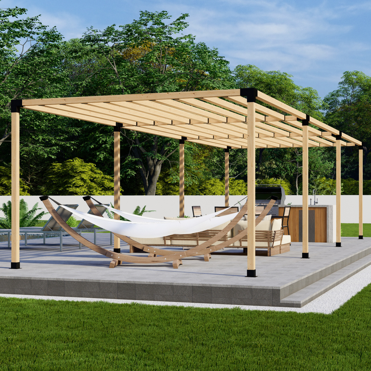 Kit DIY de supports pour pergola de jardin
