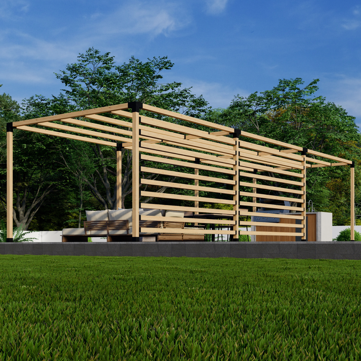 Kit de supports pour pergola de terrasse DIY