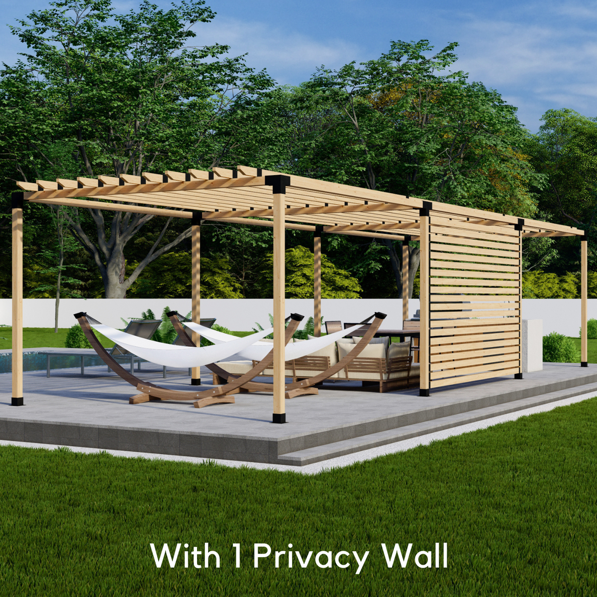 Kit DIY pour pergola contemporaine avec toit