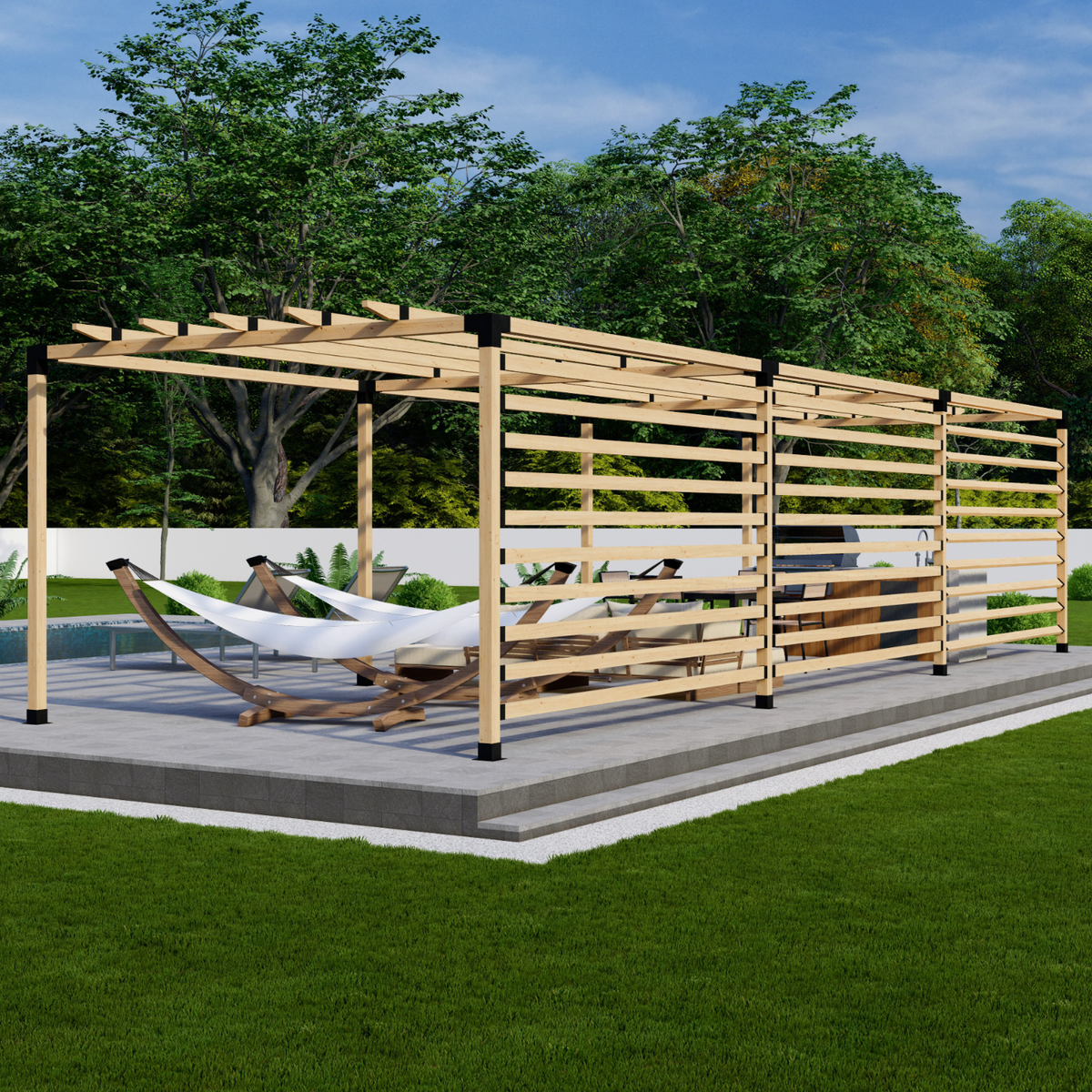 Kit DIY de pergola de terrasse sur mesure