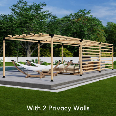 Kit DIY pour pergola de jardin arrière avec toit