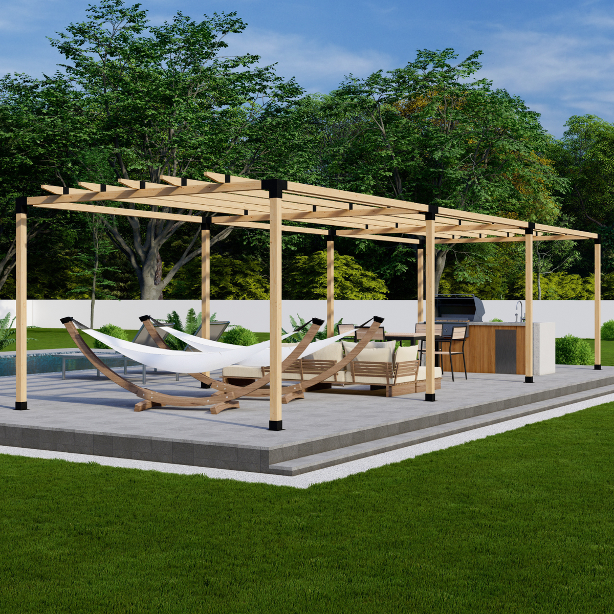 Kit de supports pour construire votre pergola en bois