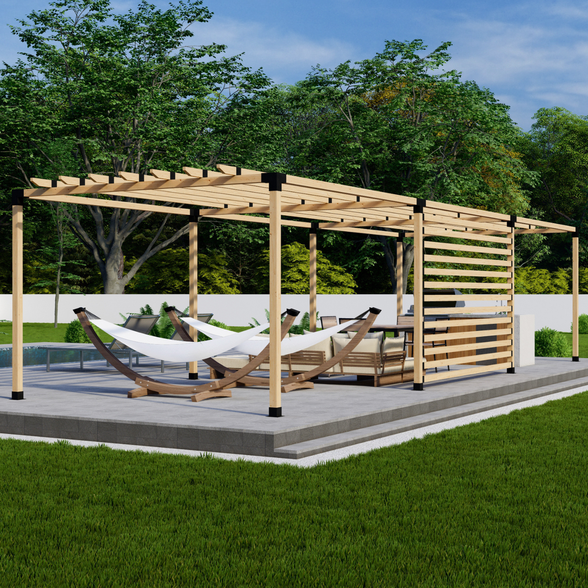 Kit DIY de supports pour pergola facile à monter