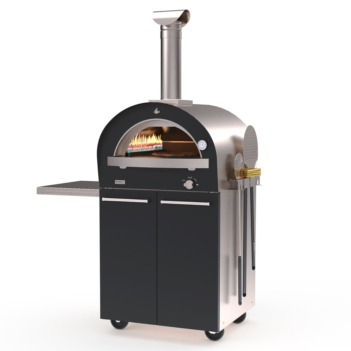 Hearthstone Genio 3.4 – Four à pizza multi-combustible avec base roulante