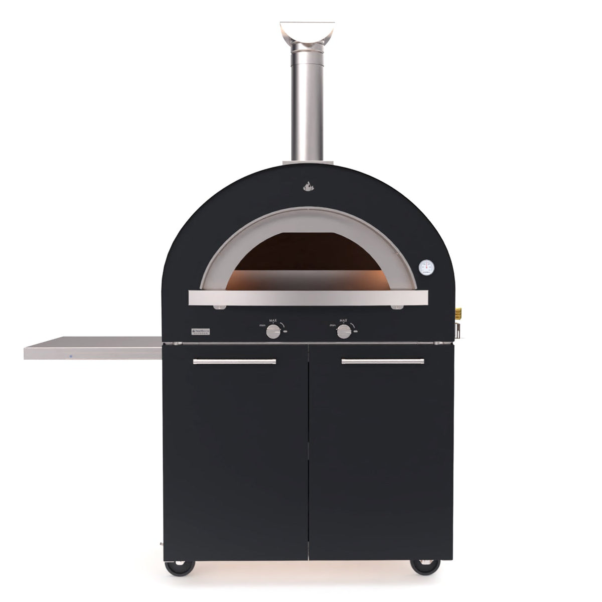 Hearthstone Genio 7.2 – Four à pizza multi-combustible avec base roulante
