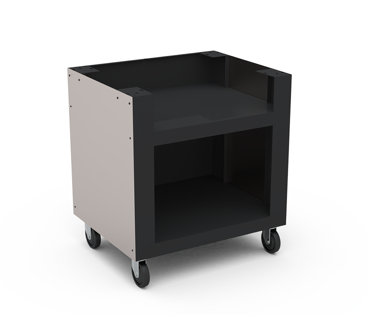 Hearthstone Genio 4.0 – Four à pizza au bois Stainless/Black avec base roulante