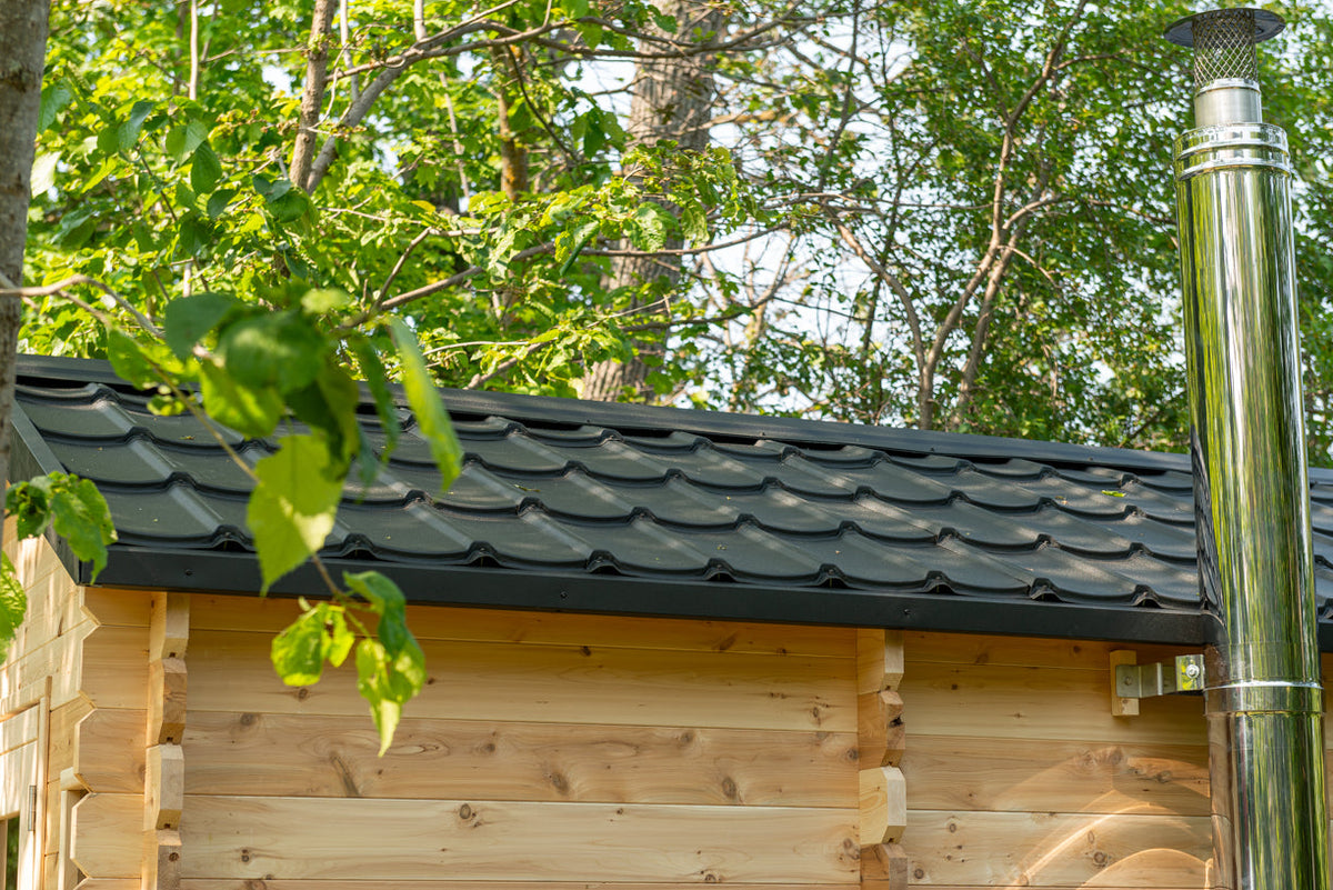 Dundalk LeisureCraft CT – Sauna cabine Georgian avec vestiaire