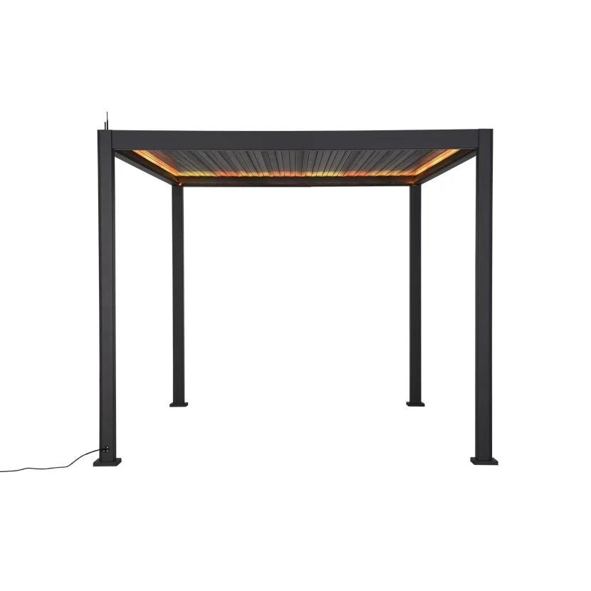 NOVA TITAN PLUS – Pergola carrée 3m x 3m – gris (modèle 2026)