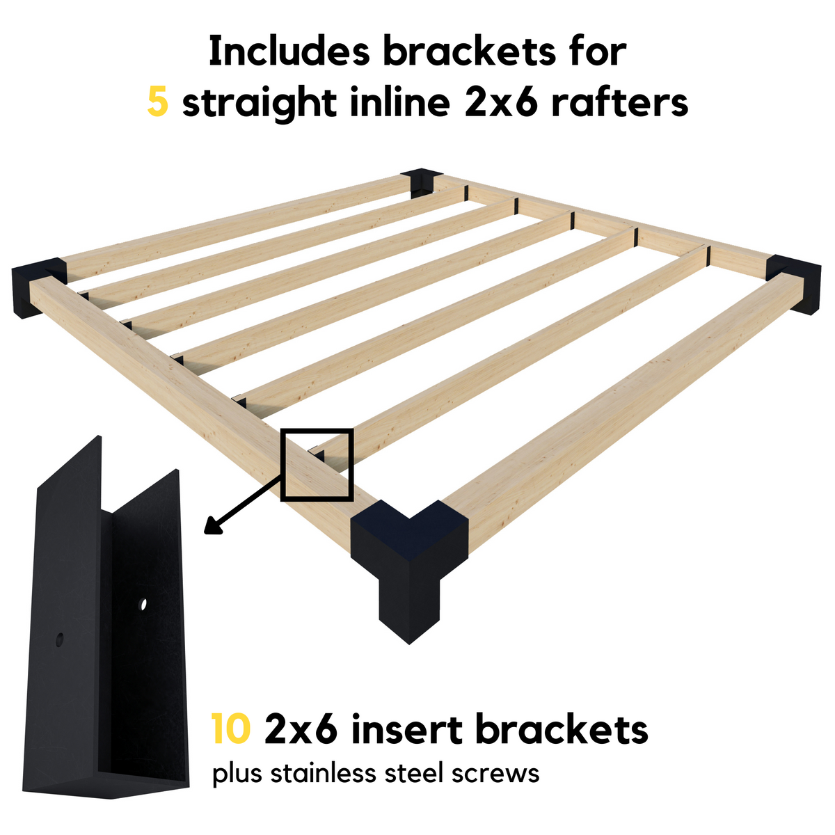 Kit DIY de pergola avec toit