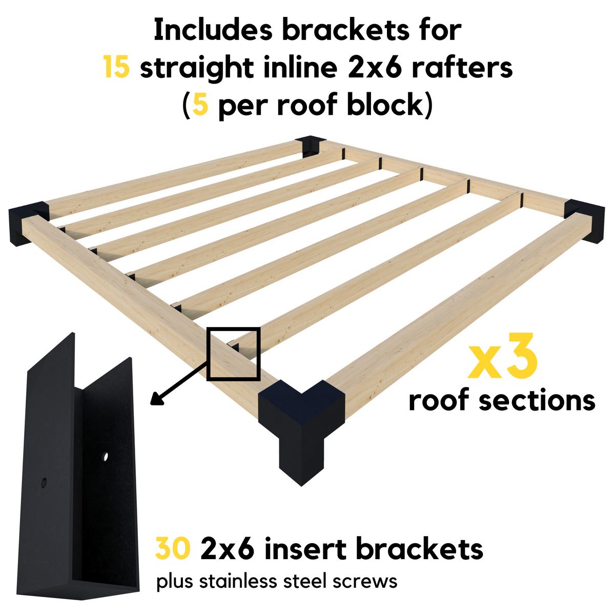 Kit de pergola moderne pour terrasse