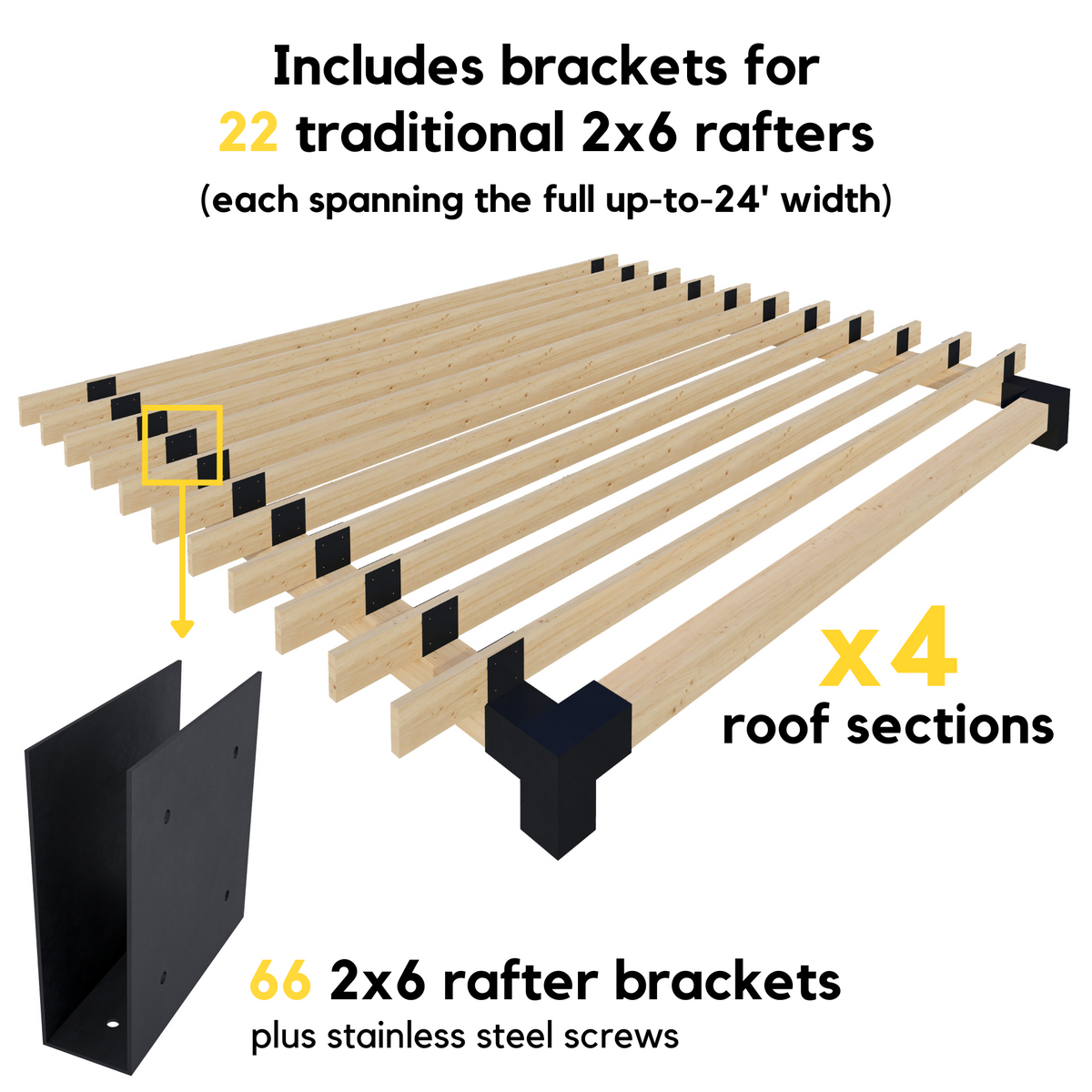 Kit DIY pour pergola avec parois et toit