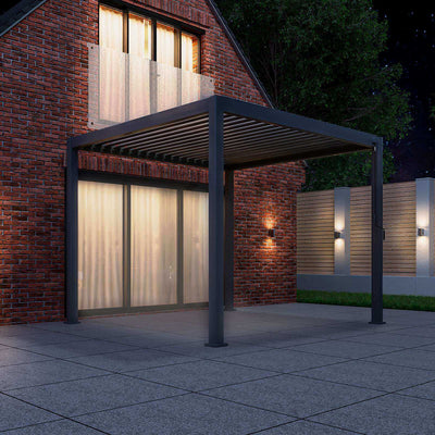 NOVA TITAN – Pergola carrée 3m x 3m – gris (modèle 2026)