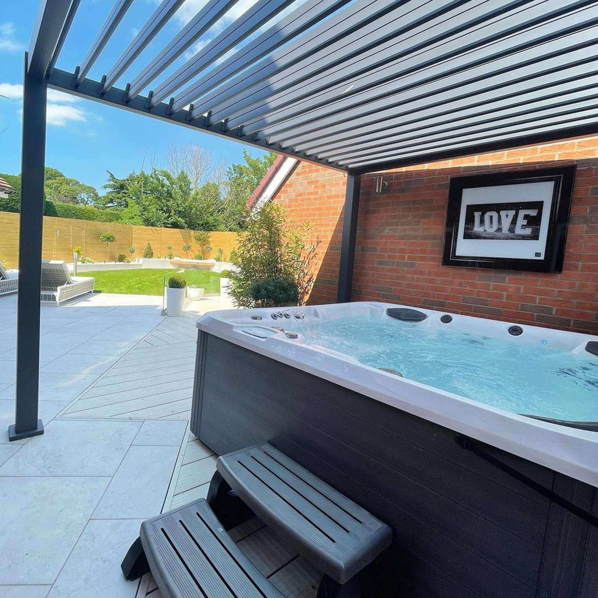 NOVA TITAN – Pergola rectangulaire 6m x 3m – gris (modèle 2026)