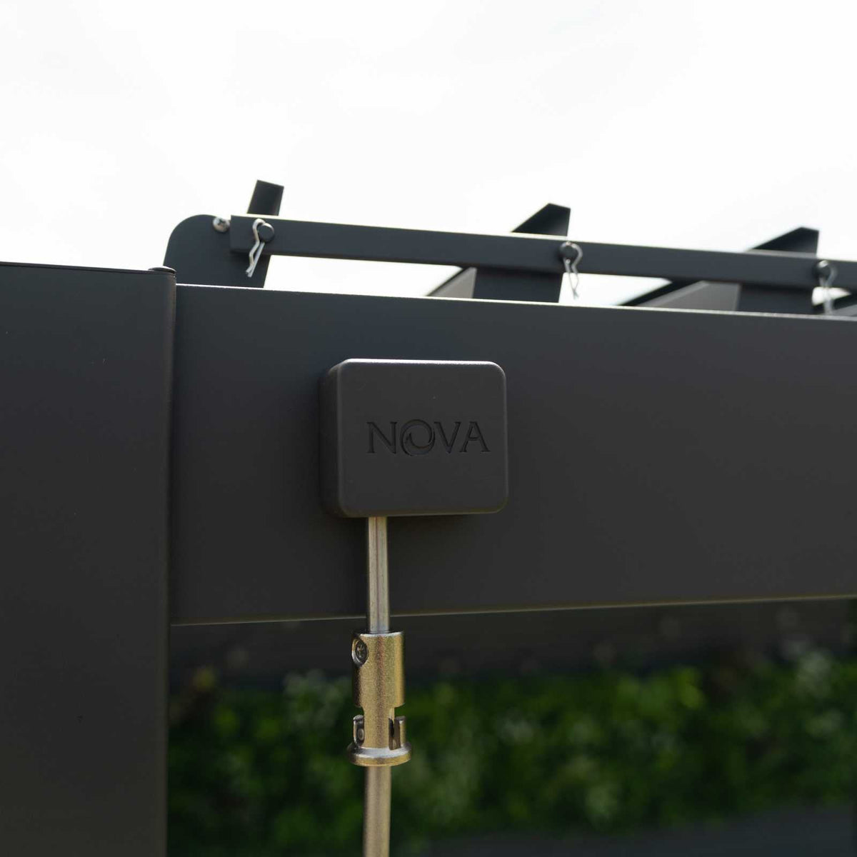 NOVA TITAN – Pergola carrée 3m x 3m – gris (modèle 2026)