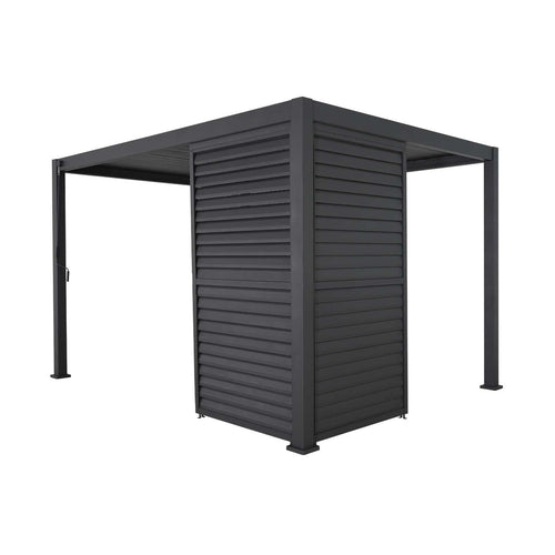 1.2M NOVA TITAN – Paroi réglable à lames orientables pour pergola en aluminium – gris