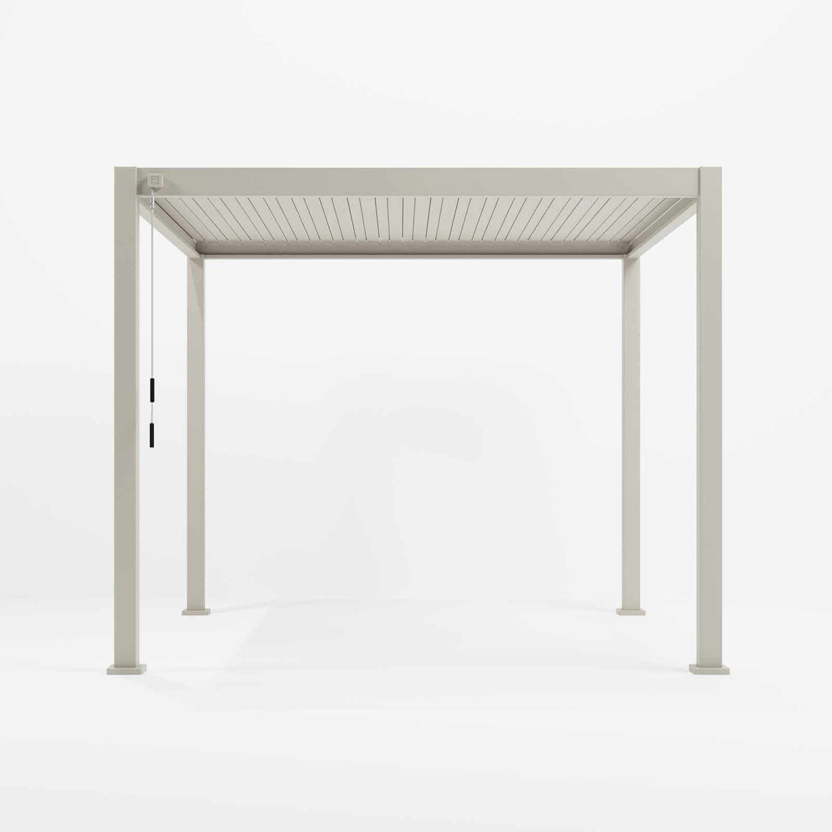 NOVA TITAN – Pergola carrée 3m x 3m – Pebble (modèle 2026)