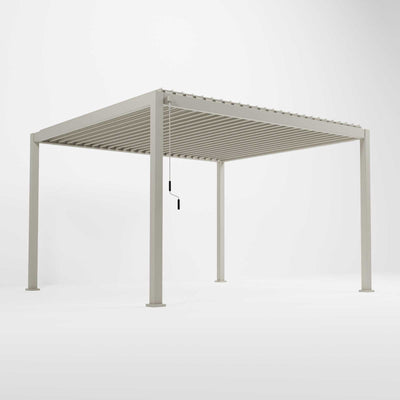 NOVA TITAN – Pergola rectangulaire 4m x 3.6m – Pebble (modèle 2026)