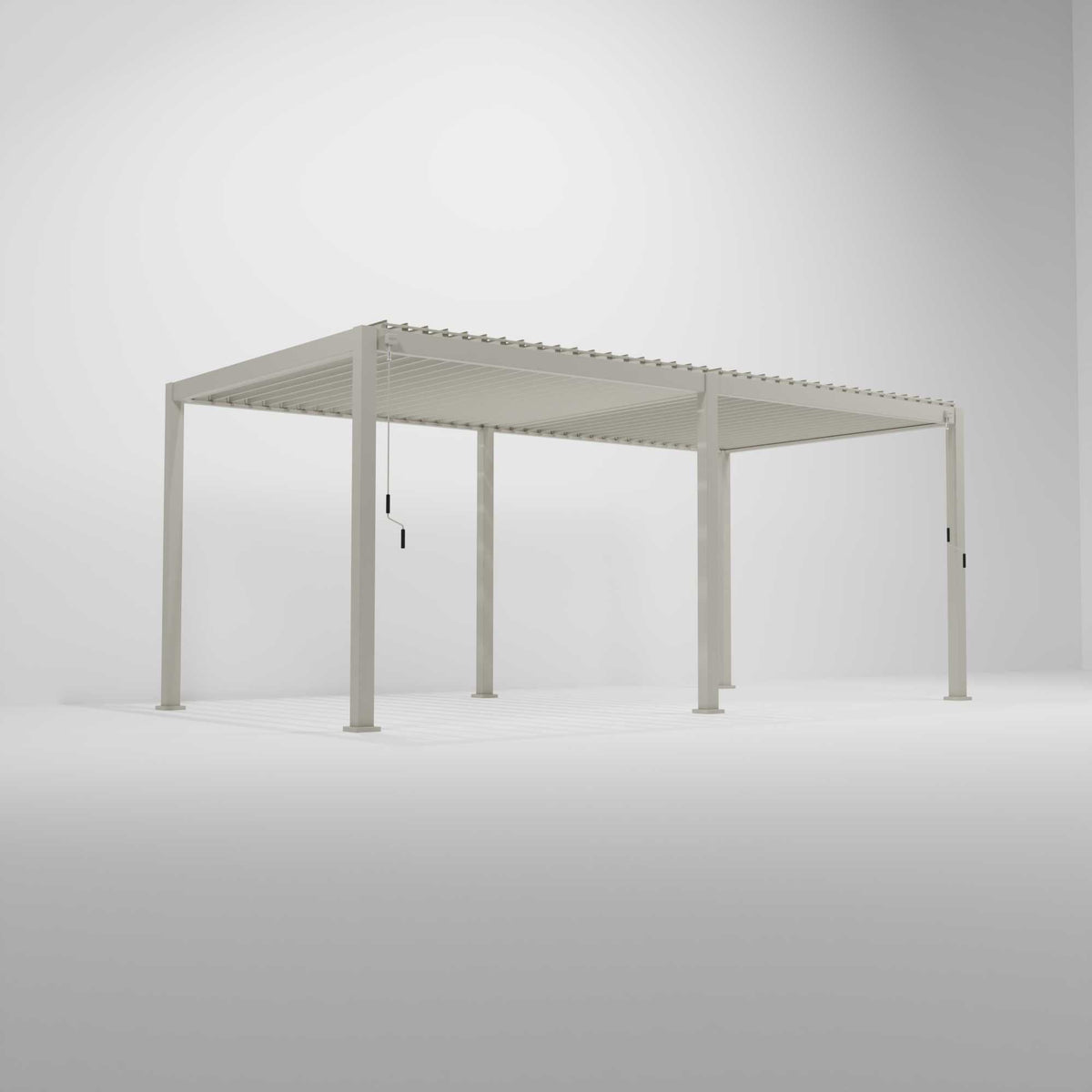 NOVA TITAN – Pergola rectangulaire 6m x 3.6m – Pebble (modèle 2026)