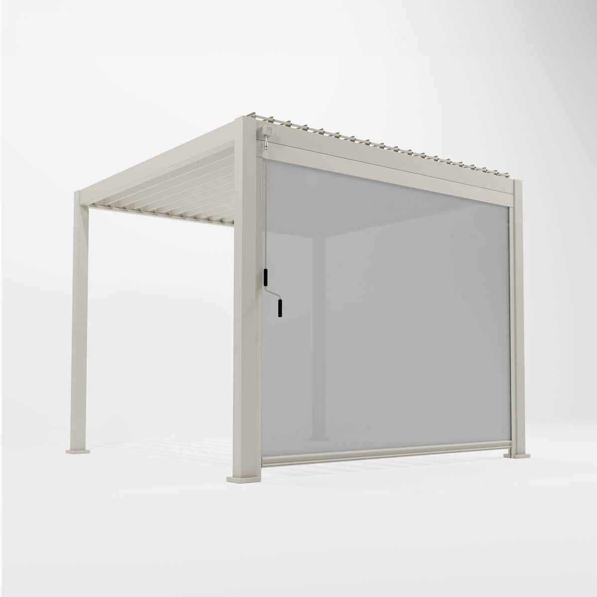 4M NOVA TITAN – Écran d’intimité pour pergola en aluminium – Pebble