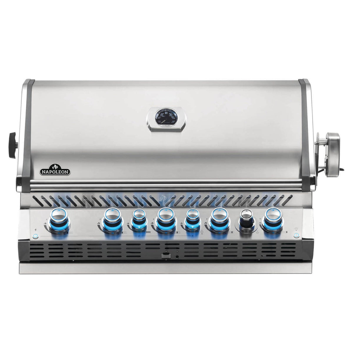 Napoleon Built-in Prestige PRO 665 RB – Barbecue encastrable 7 brûleurs avec brûleur infrarouge arrière, acier inoxydable