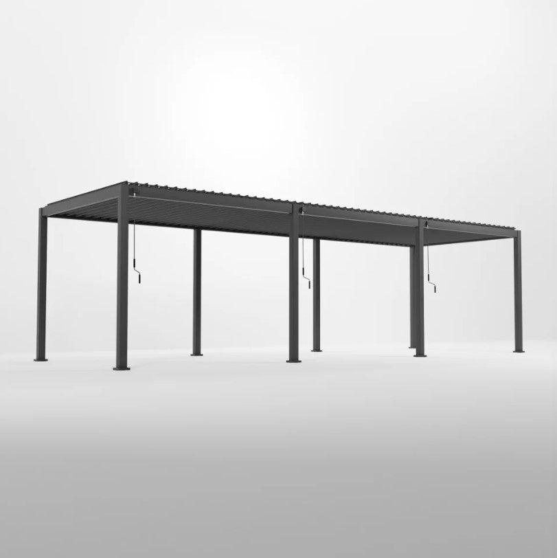 NOVA TITAN – Pergola rectangulaire 9m x 3m – gris (modèle 2026)