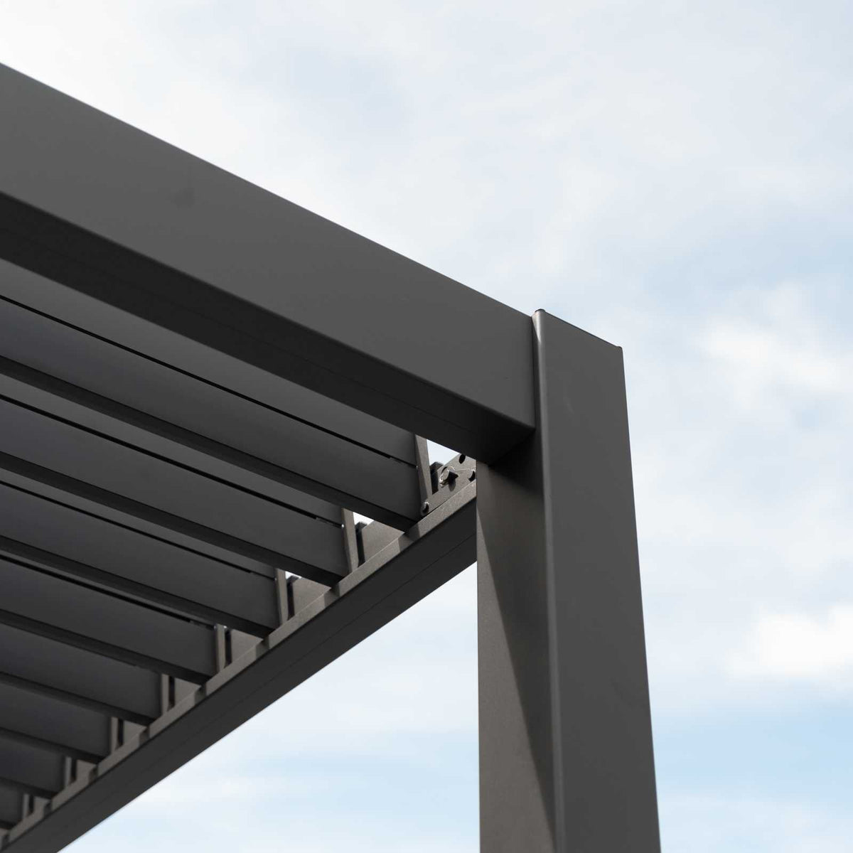 NOVA TITAN – Pergola carrée 3.6m x 3.6m – gris (modèle 2026)