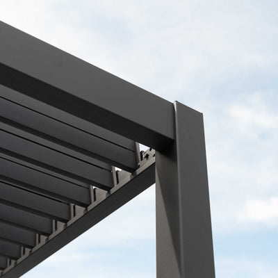 NOVA TITAN – Pergola carrée 3.6m x 3.6m – gris (modèle 2026)