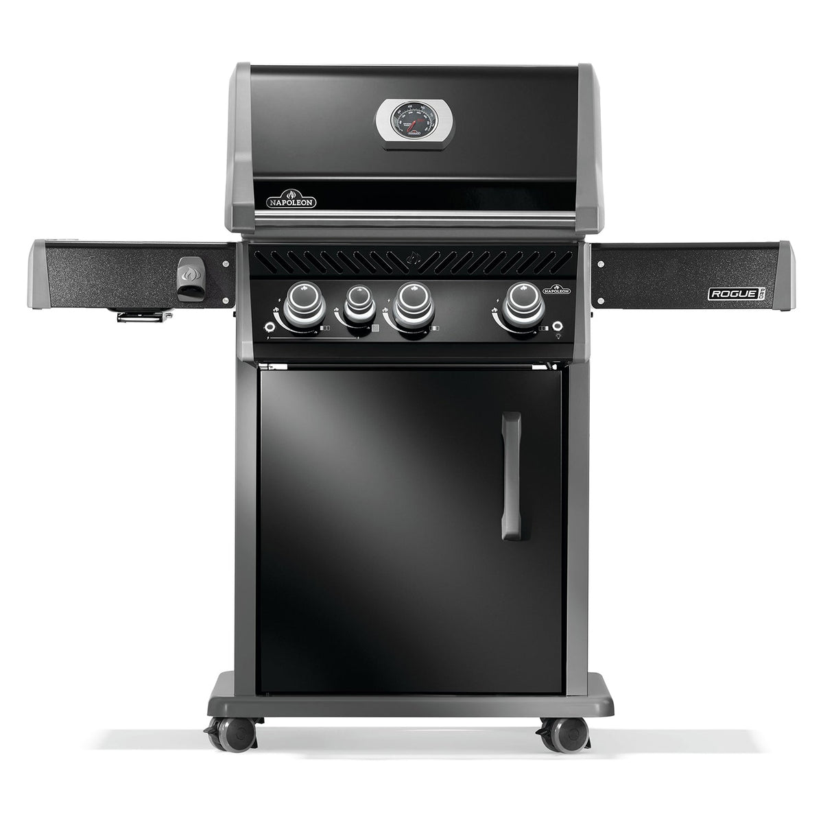 Napoleon Rogue PRO 425 SIB – Barbecue noir 4 brûleurs avec brûleur latéral infrarouge