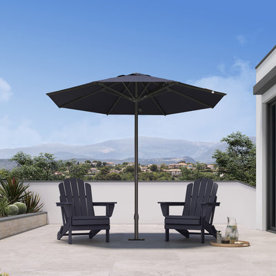 PURPLE LEAF – Parasol de marché haut de gamme renforcé, commercial, hydraulique et semi-automatique pour terrasse
