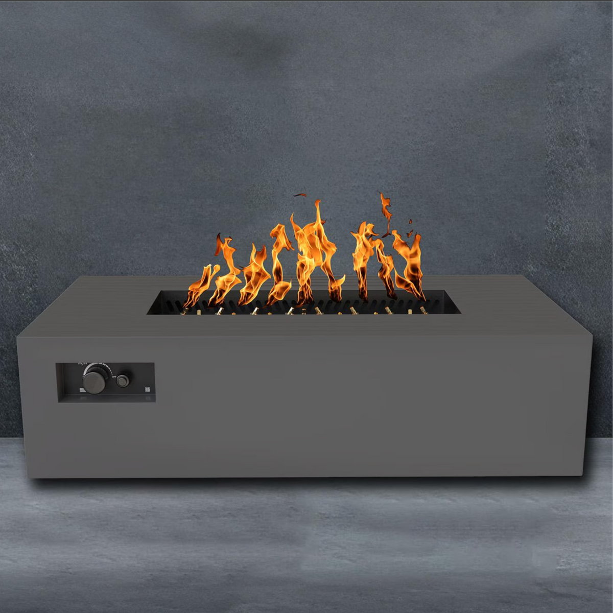 WARMING TRENDS AON R72 – Table brasero à gaz rectangulaire 72 pouces