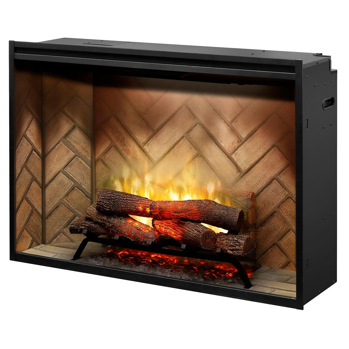 Dimplex Revillusion 42" Herringbone – Foyer électrique 500002410 (vitre et kit de branchement inclus)