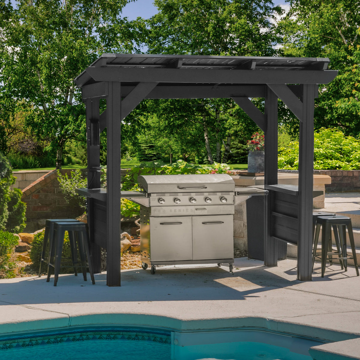 Rockport – Pavillon en acier pour barbecue