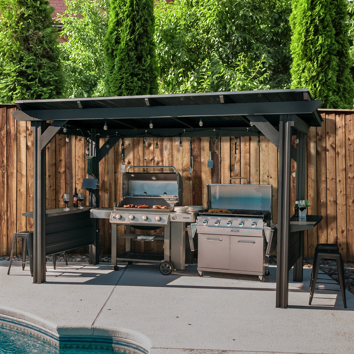 Rockport XL – Pavillon en acier pour barbecue