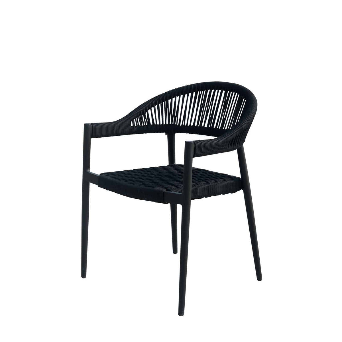 Skye – Fauteuil de repas, structure Tex Black avec Durarope Black