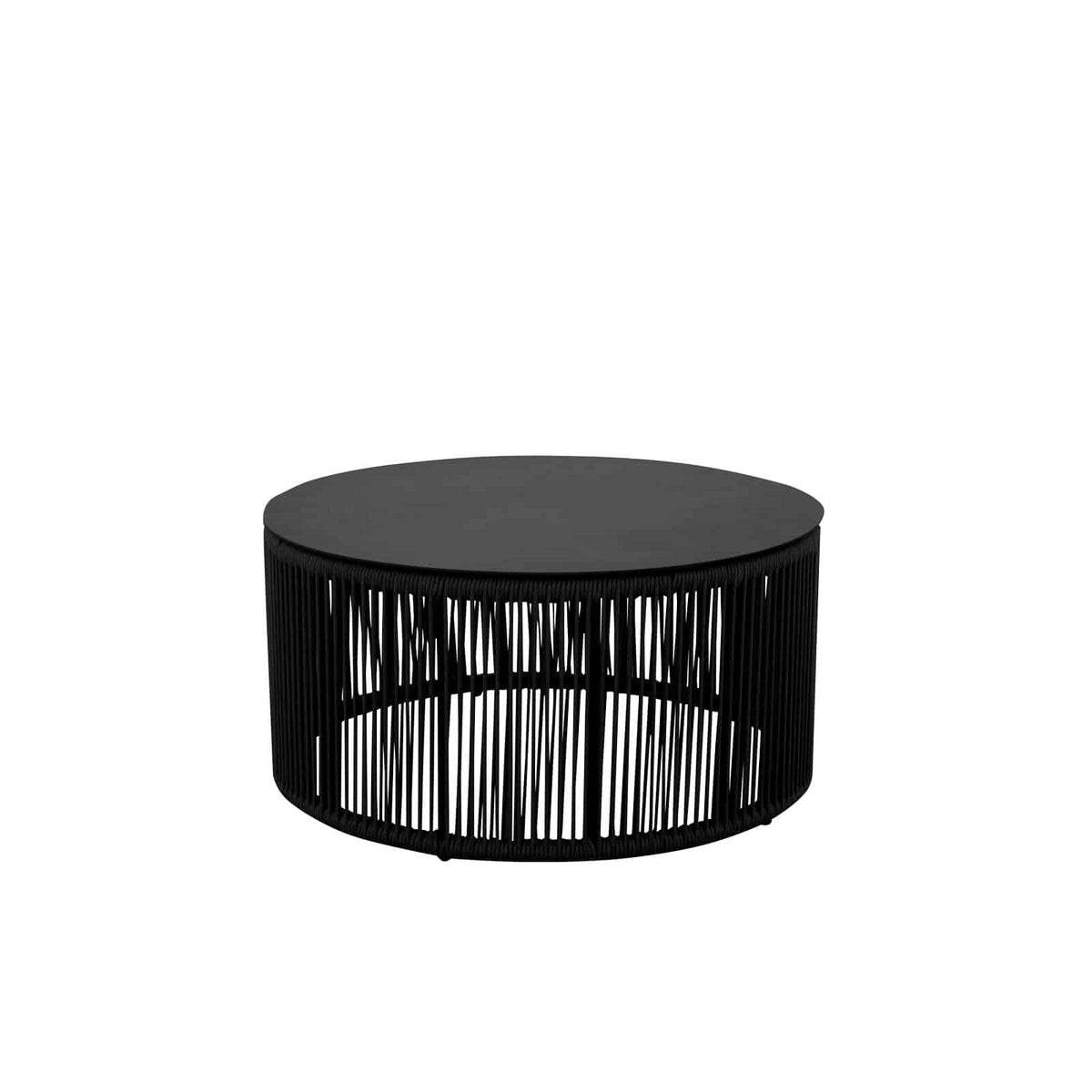 Skye – Petite table basse ronde, corde grise