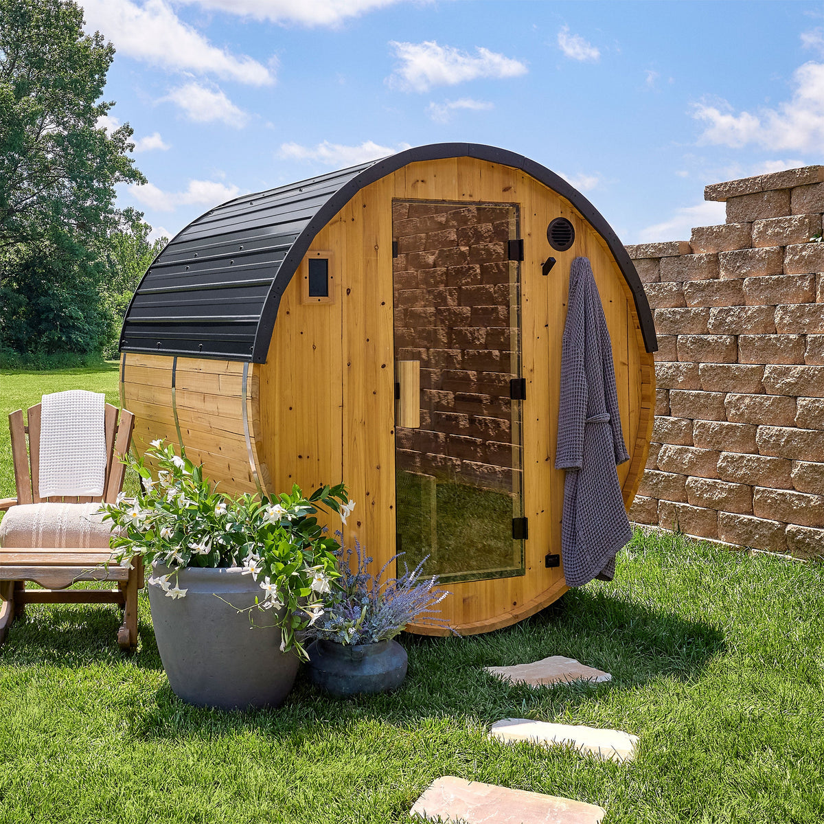 Paxton – Sauna tonneau extérieur, 2-4 personnes