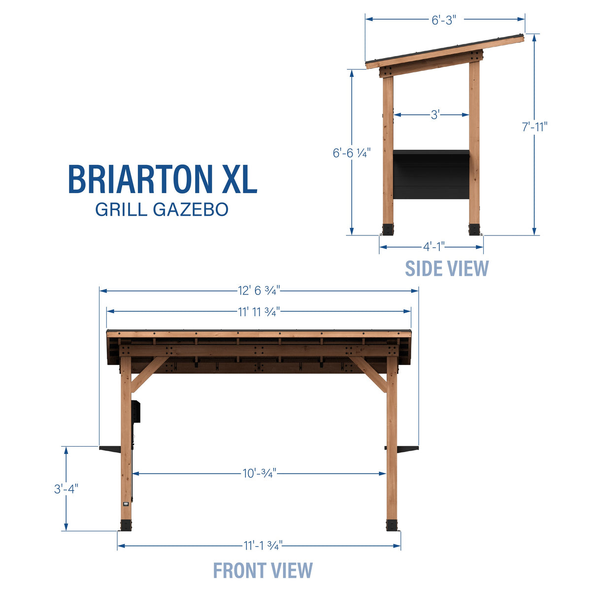 Briarton XL – Pavillon pour barbecue