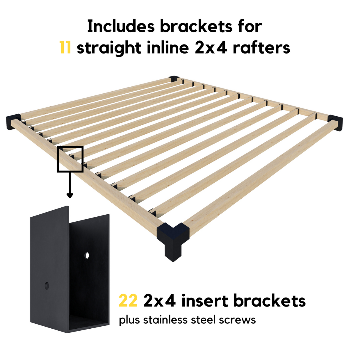 Kit simple de pergola extérieure