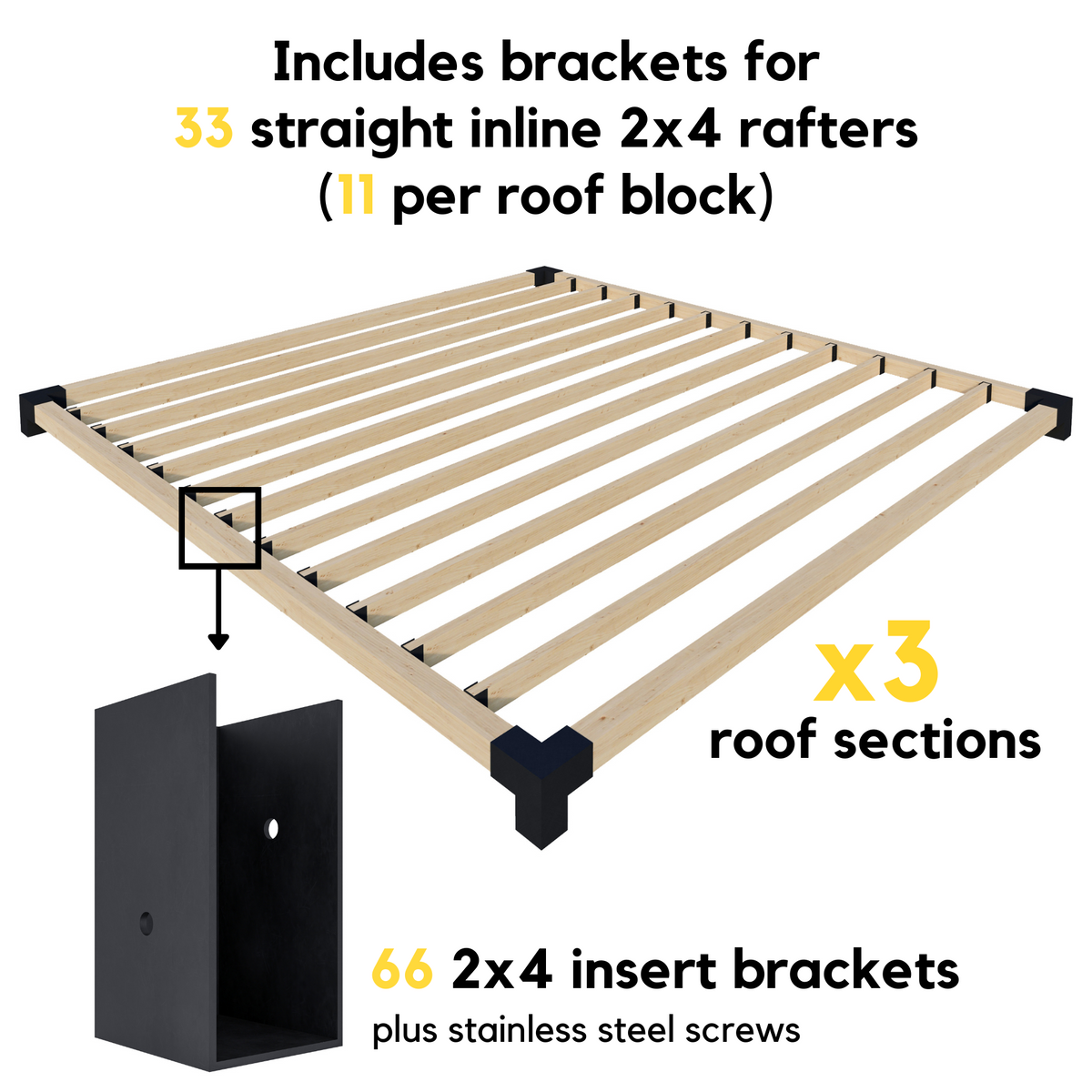 Kit de pergola d’intimité pour spa ou terrasse