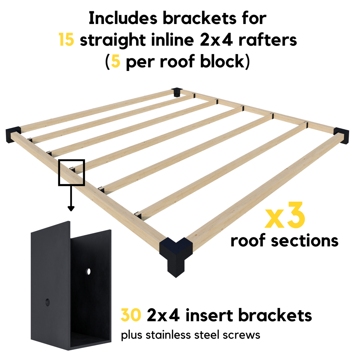 Kit de fermeture pour pergola – Pour pergola de toute taille