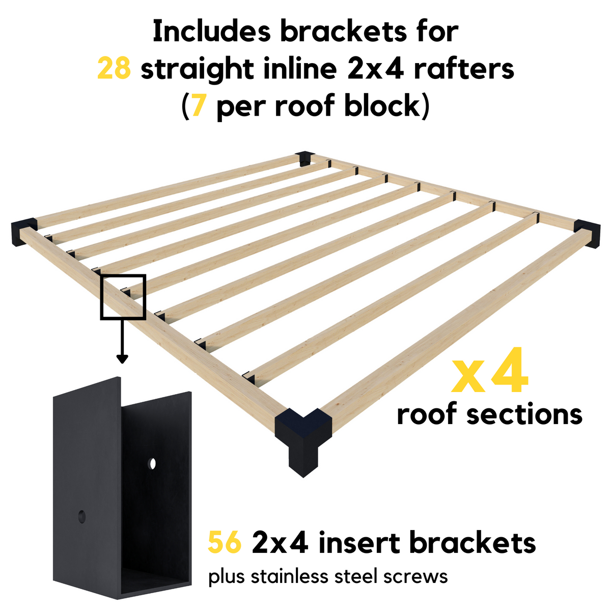 Kit DIY pour pergola moderne avec paroi d’intimité