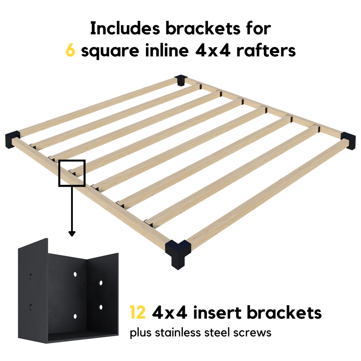 Kit de pergola extérieure pour terrasse