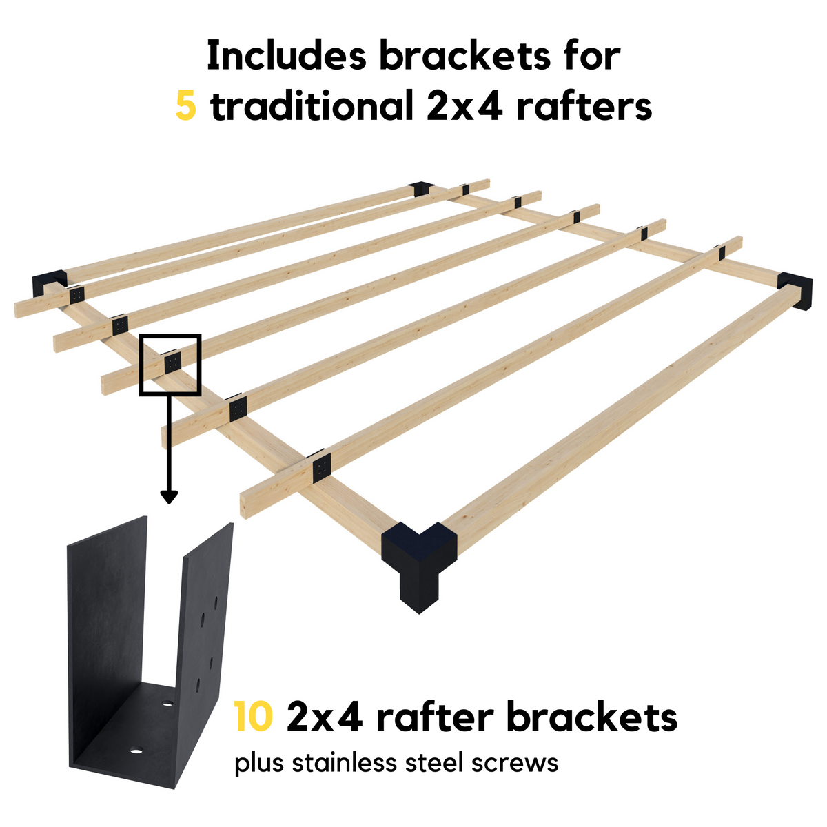 Kit pour pergola économique de haute qualité avec toit