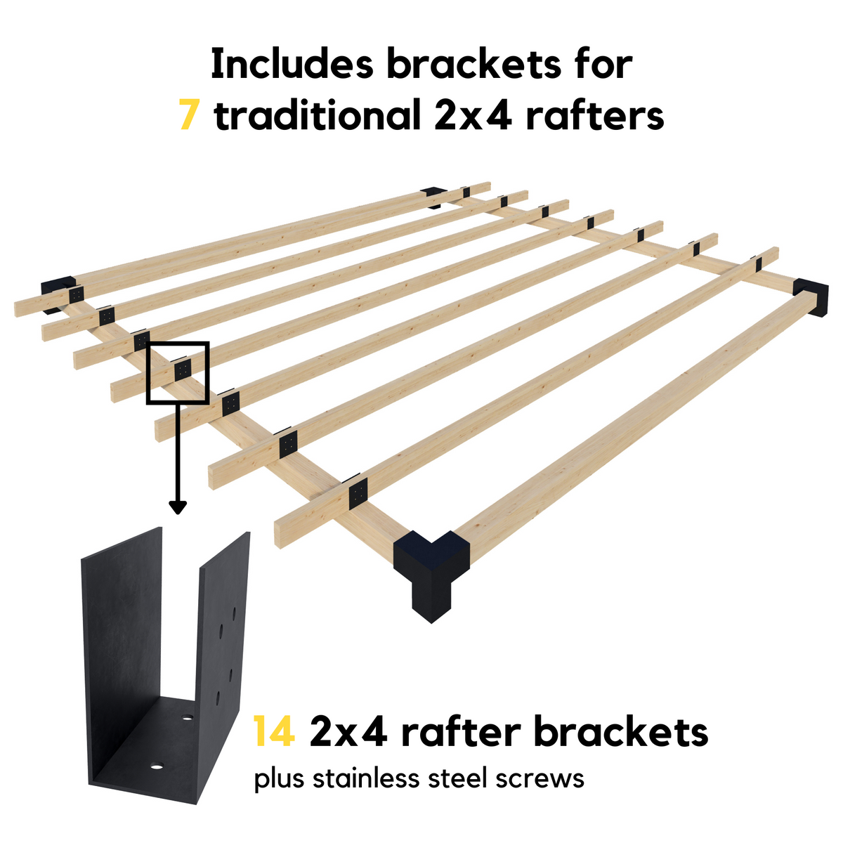 Kit DIY pour petite pergola avec toit