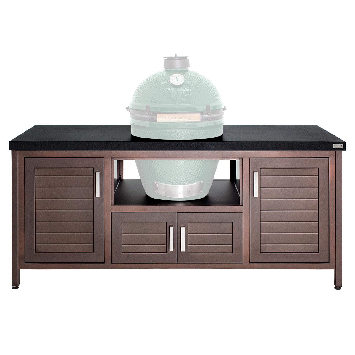Large Big Green Egg + ensemble table Modern Farmhouse 72in