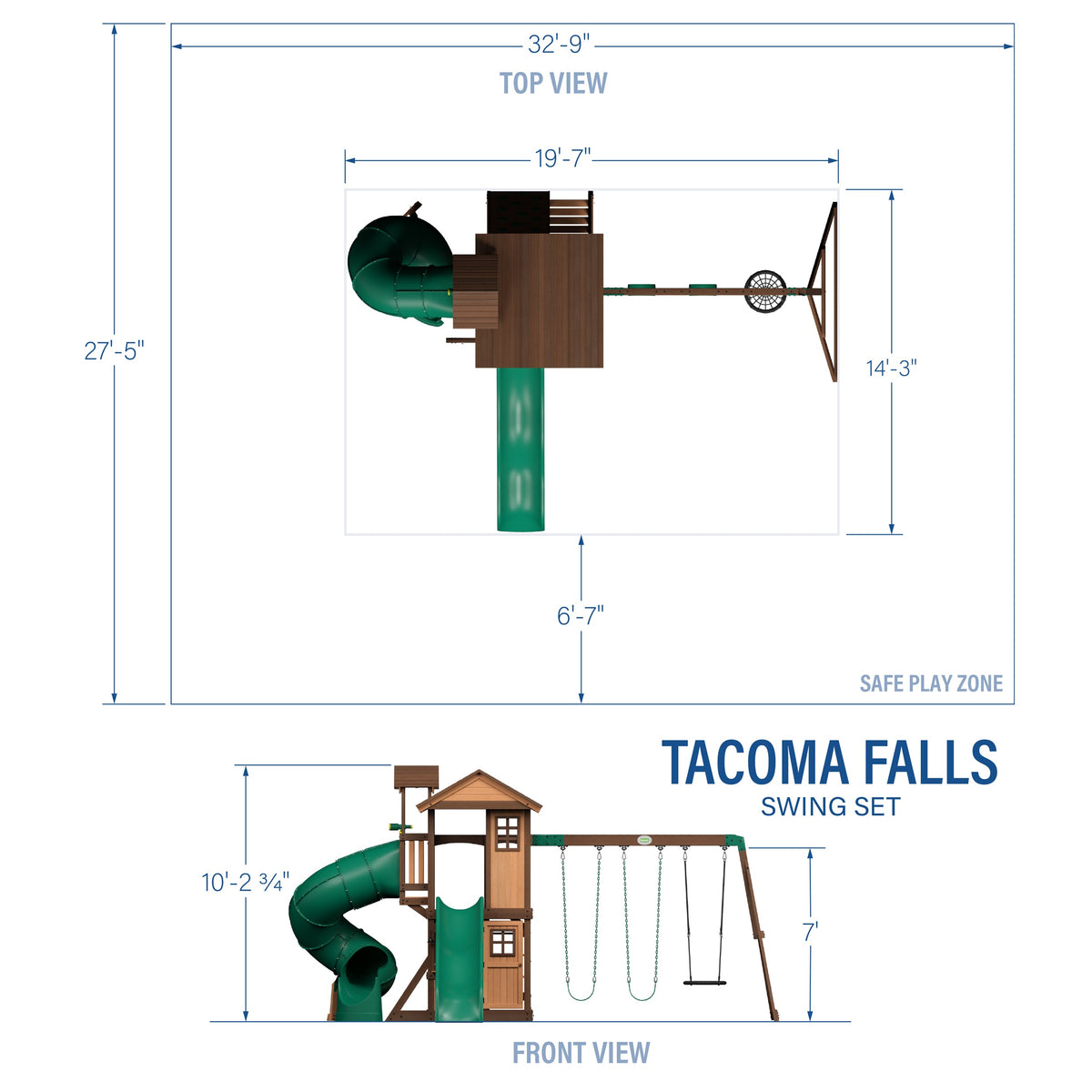 Tacoma Falls – Portique de jeux