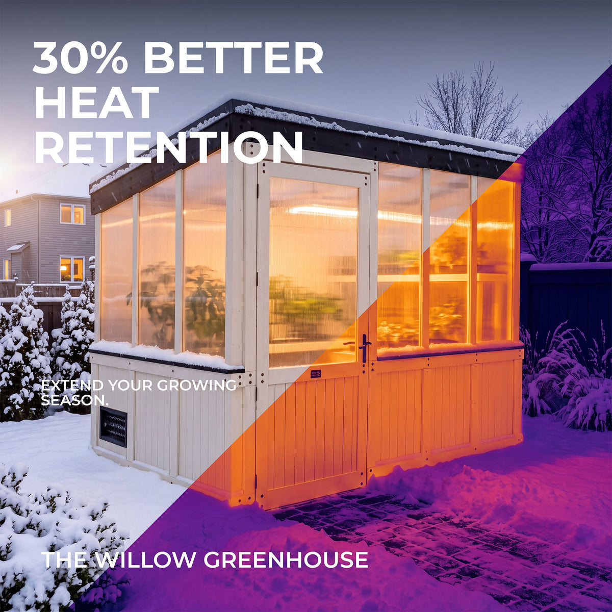 Willow 9x6 – Serre, blanche