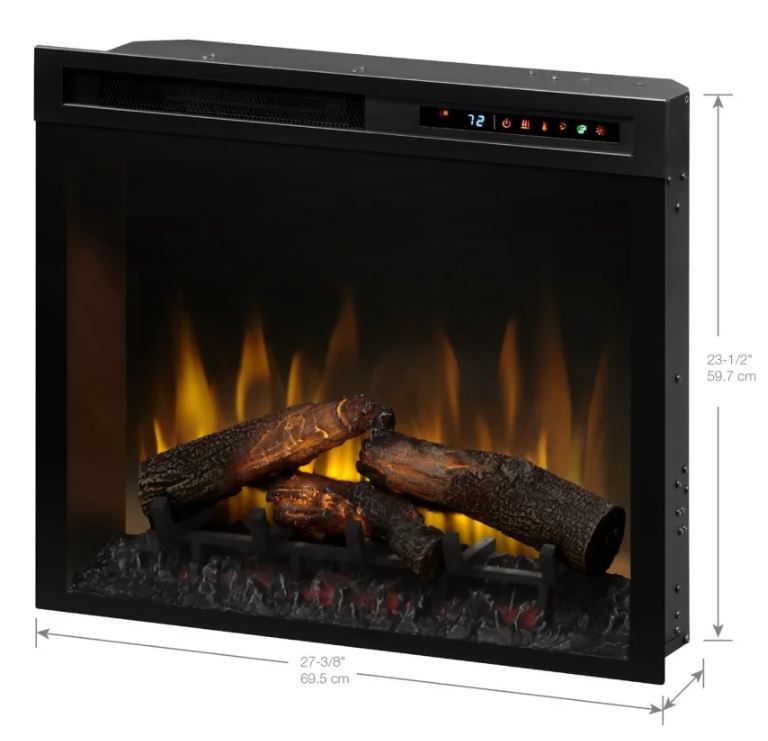 Dimplex Multi-Fire XHD 28 pouces – Foyer électrique enfichable avec Realogs
